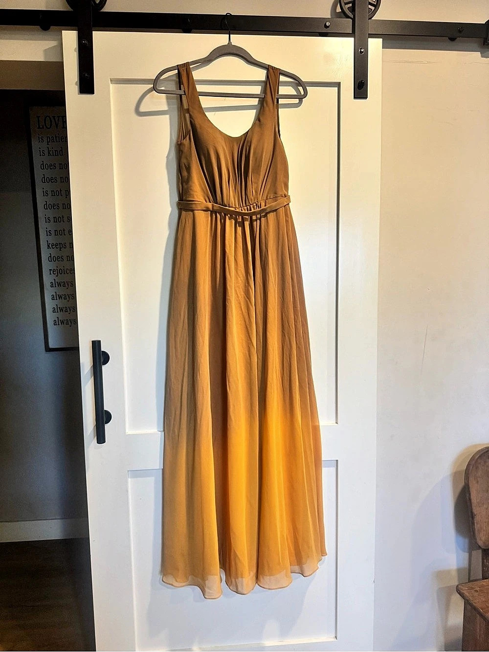 Azazie Maxi Dress in hand dyed